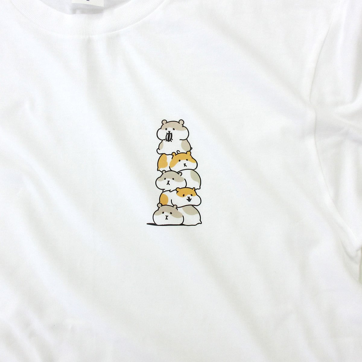 ハムタワー 五重のハム ハムスター Tシャツ am94 かわいい ハム イラスト アニマルtシャツ