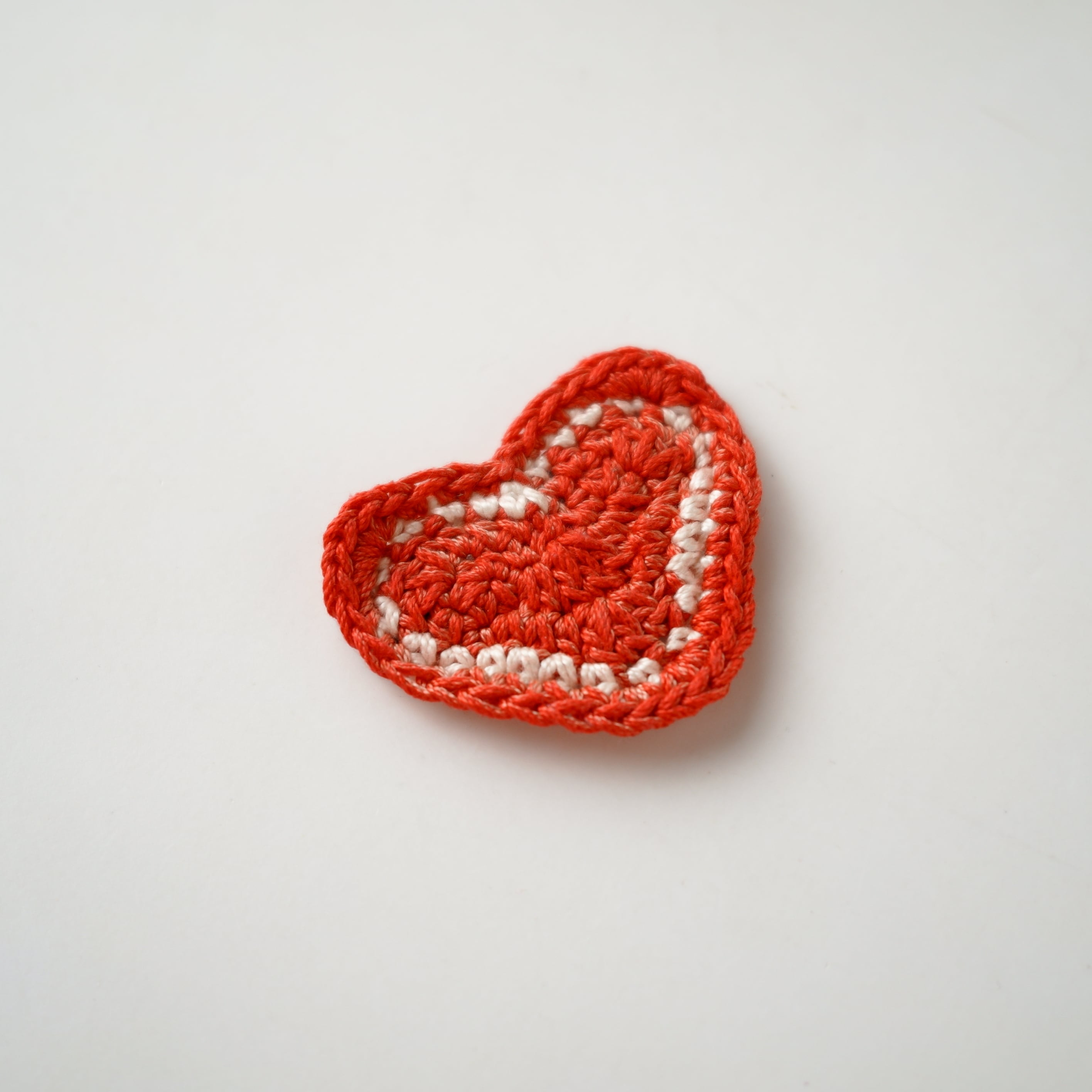 Hand-Knitted Heart Magnet
