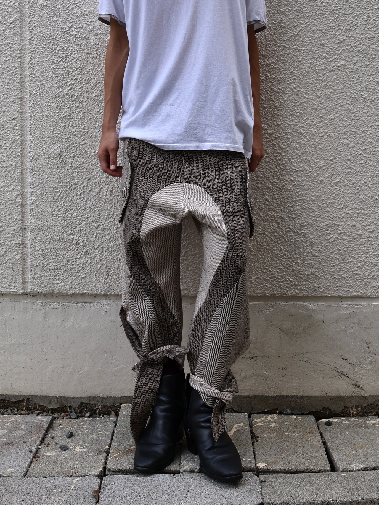 【26aw/joone joonam】herringbone adventure pants
