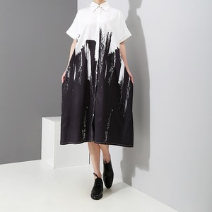 【TR1364】Paint Casual  All-in-one Dress