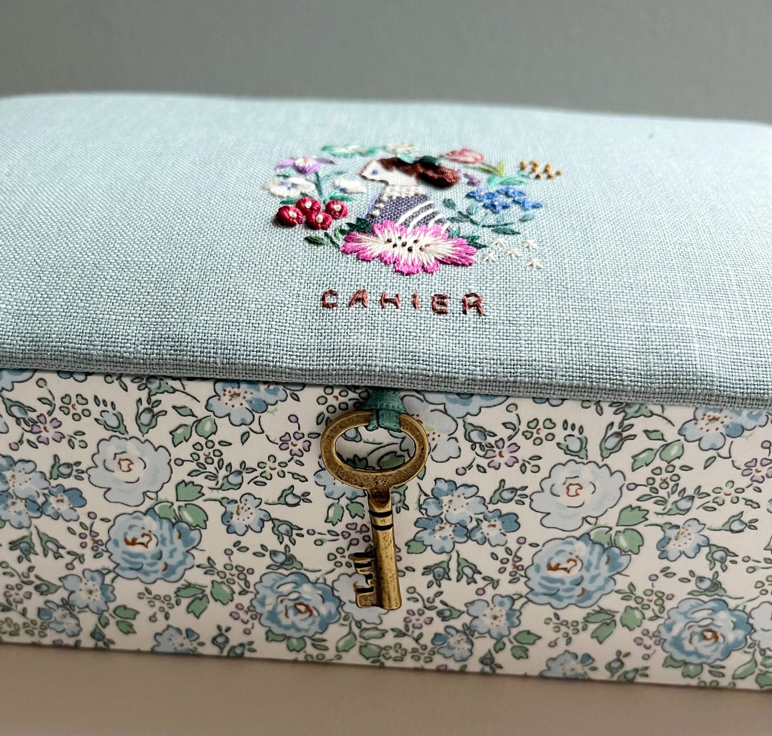 刺繍作品「ソーイングメイドさんの箱」