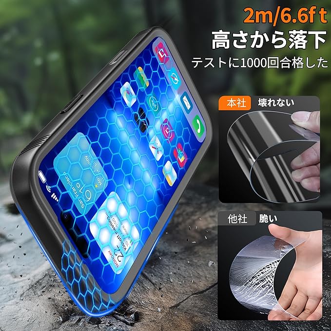 Cozycase トップクラス iPhone 17 promax用 防水ケース 米軍IP68完全