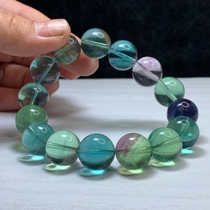 グリーン系大玉フローライト・ブレスレット