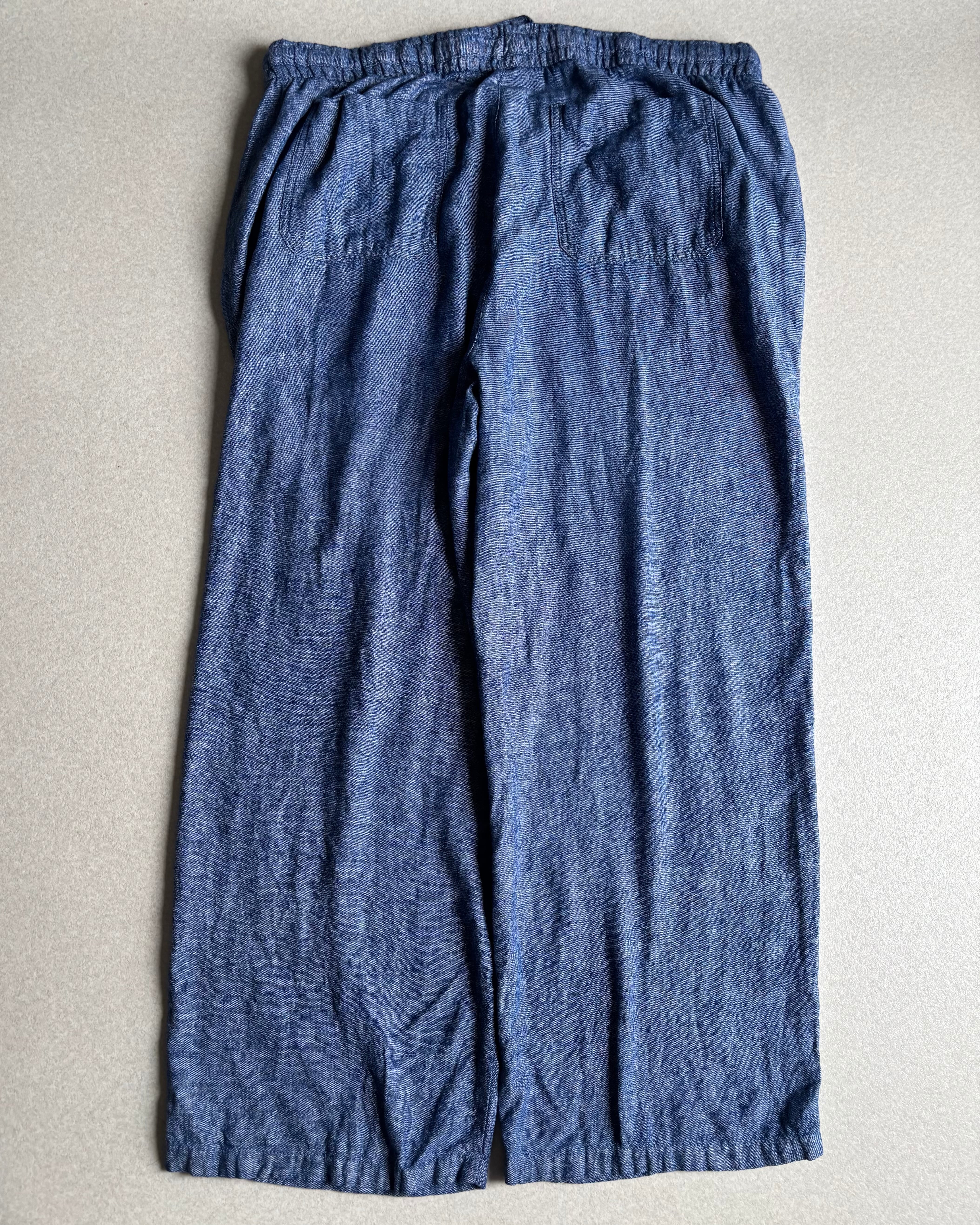 00s oldnavy super wide linen×rayon pants / オールドネイビー リネン