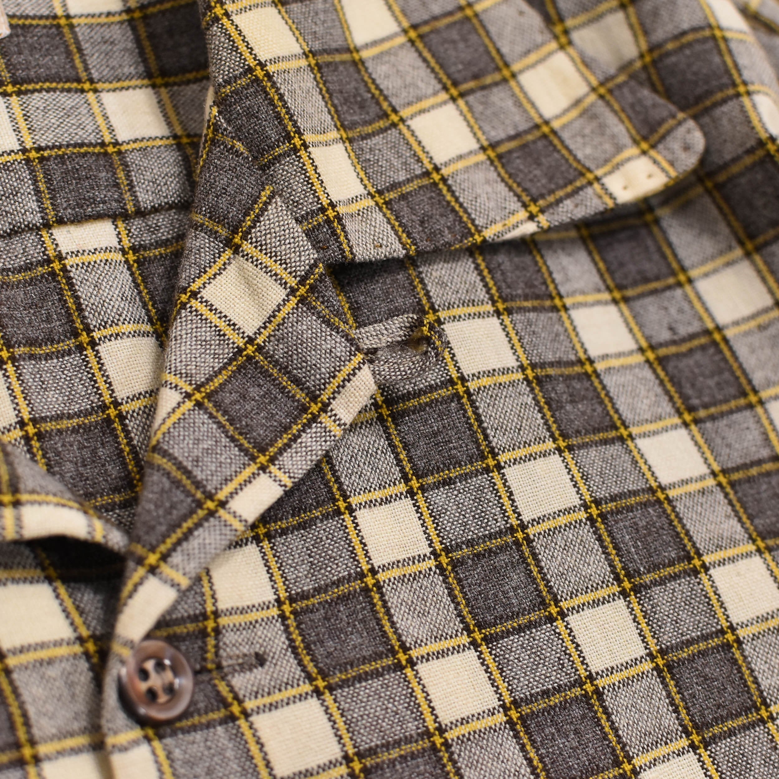 50s 60s DESMOND'S レジャーシャツ　開襟　コットン　総柄　古着 50s～ DESMOND'S leisure shirt | 古着屋 grin days memory 【公式