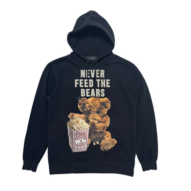 古着 ミルクボーイ MILK BOY パーカー NEVER FEED THE BEAR HOODY プルオーバー クリーニング済み メンズM