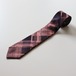 Cale ” Silk check necktie ( Pink )"