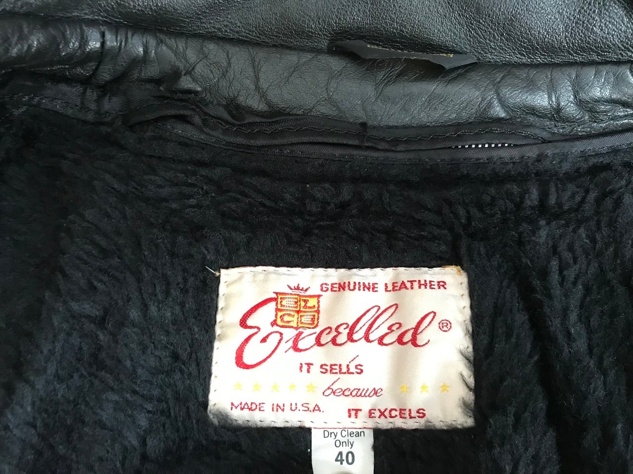 80s excelled leather jacket riders 状態良好 80's Excelled Riders Jacket
