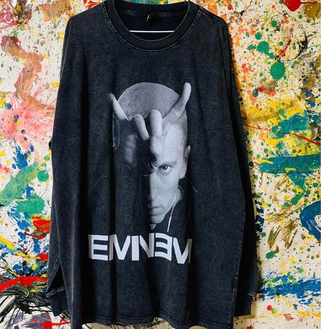 エミネム メンズ ロンＴ 長袖 ラッパー 黒L XL EMINEM 8mile | PAPER HOUSE