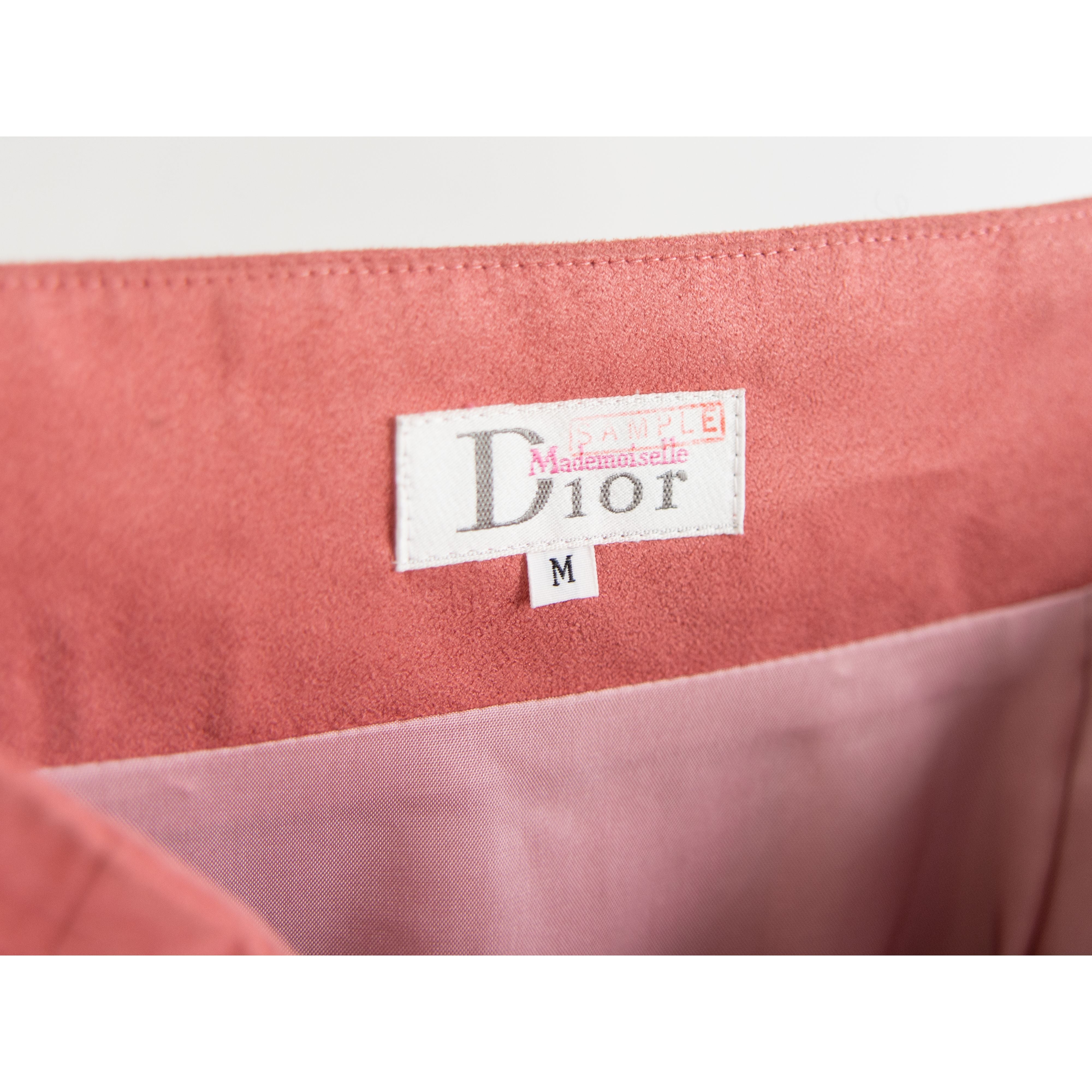 【Mademoiselle Dior】Made in Japan fake suede skirt(マドモアゼルディオール 日本製 フェイクスエードスカート)10d