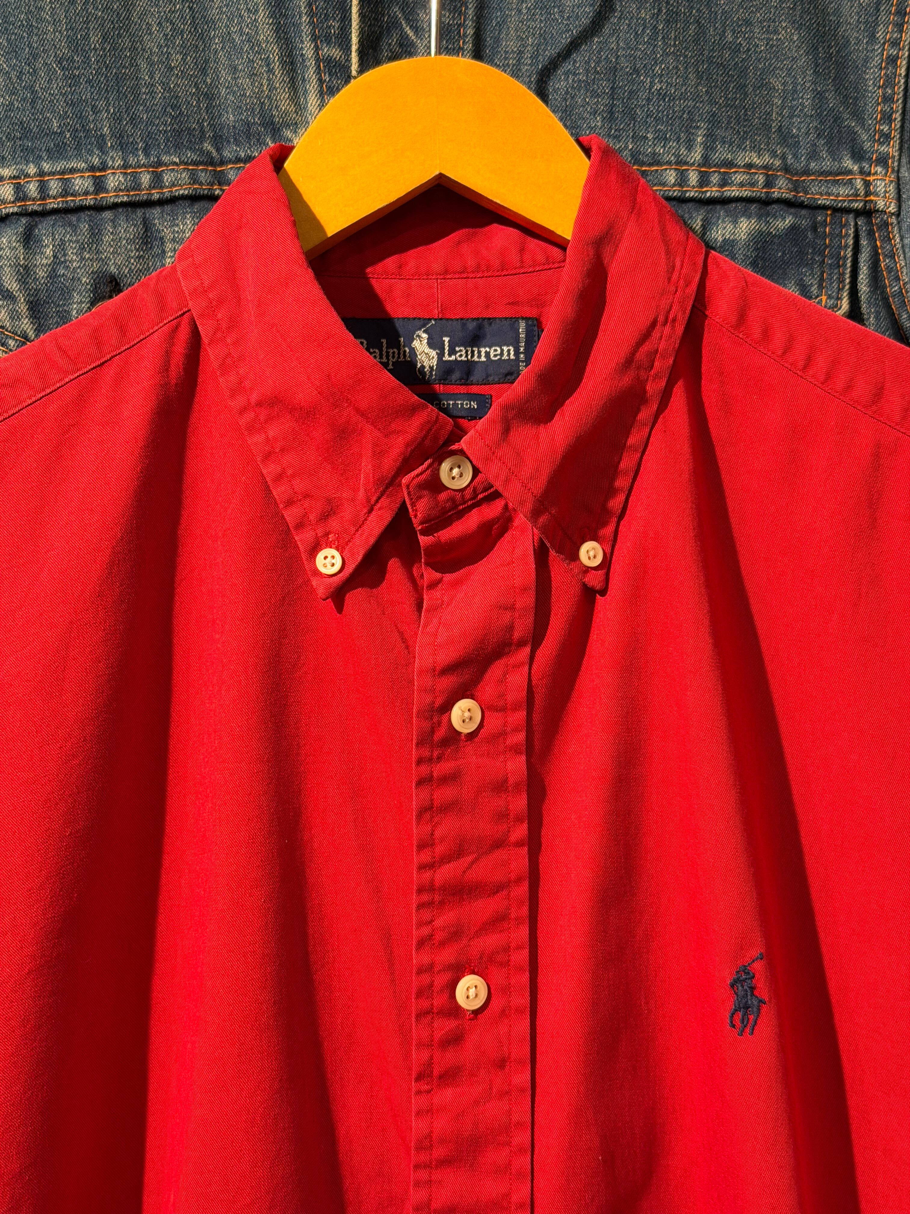 80s - 90s Ralph Lauren S/S Shirt 】 ラルフローレン 半袖 ボタン