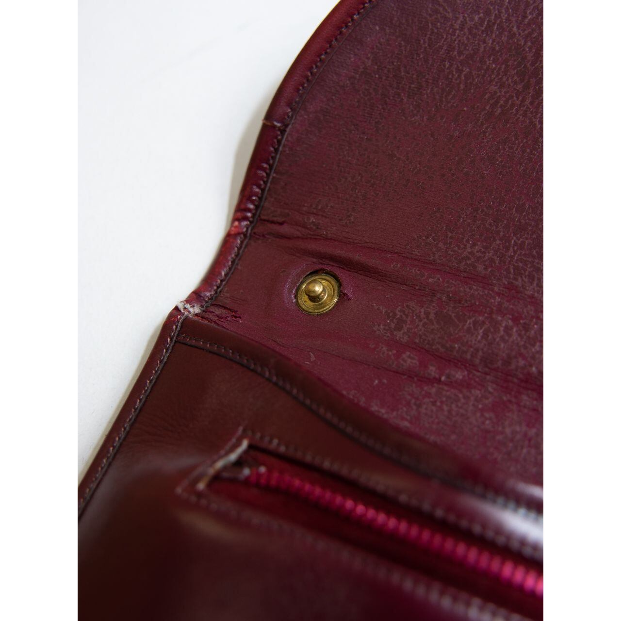 【Unknown Brand】Made in France 70's Leather Shoulder Bag（フランス製 レザーショルダーバッグ クラッチ）