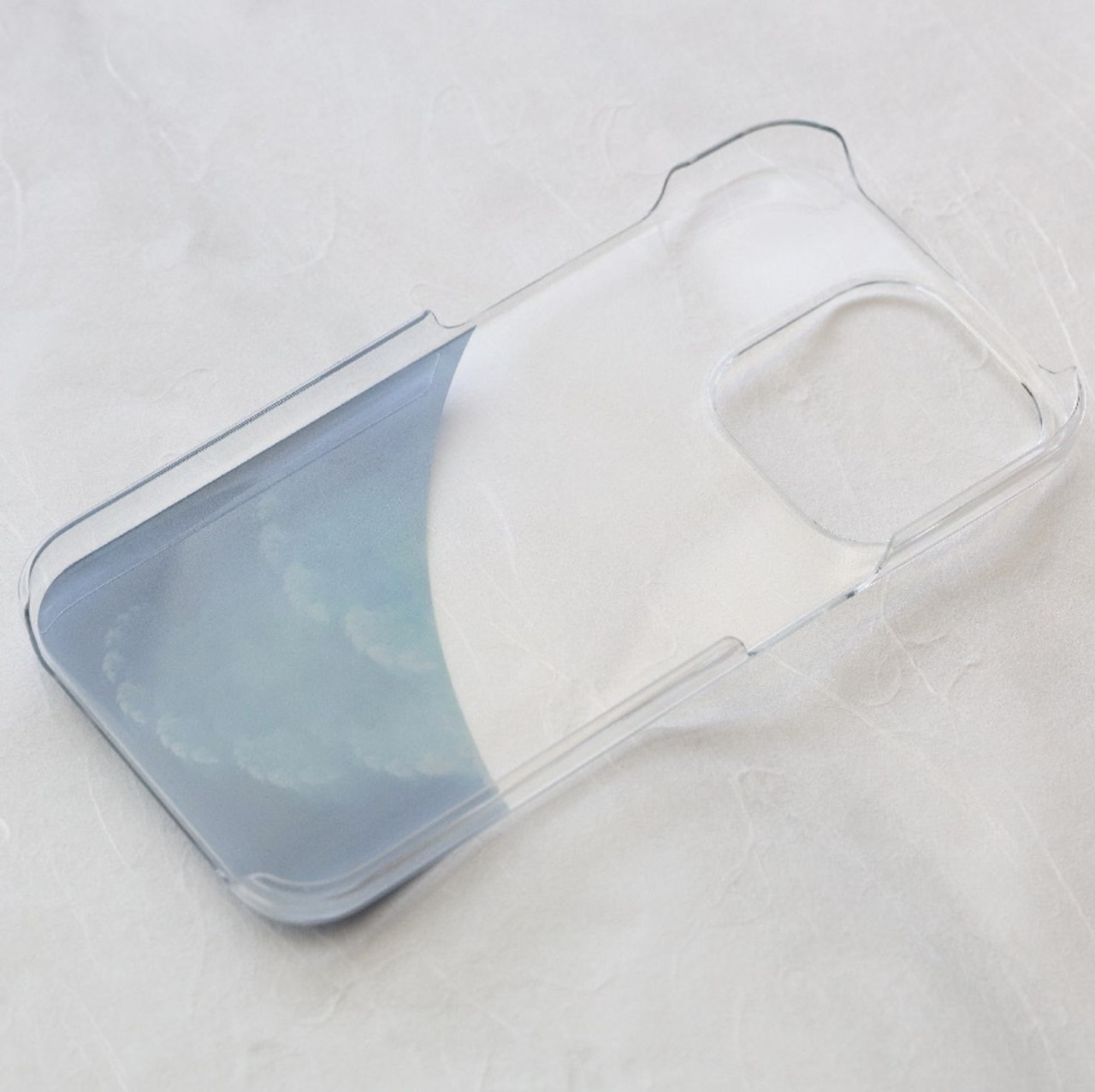 【iPhone15Pro/OUTLET】海雲 - 和風 iPhone クリアケース(ハード)