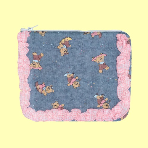 CANDY Bear pouch denim