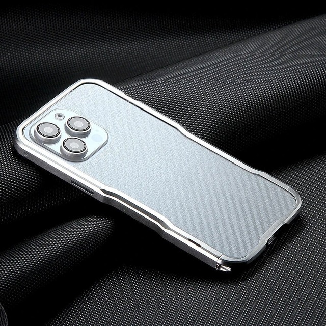 ◆iPhone 16/15/14/13/Pro/Pro Max/Plus/e/Mini◆Minimal Curve Metal Frame Case / ミニマル カーブ メタル フレーム スマホケース