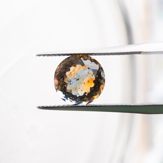 ラウンド　10mm　#350【硝子の宝石】箔入