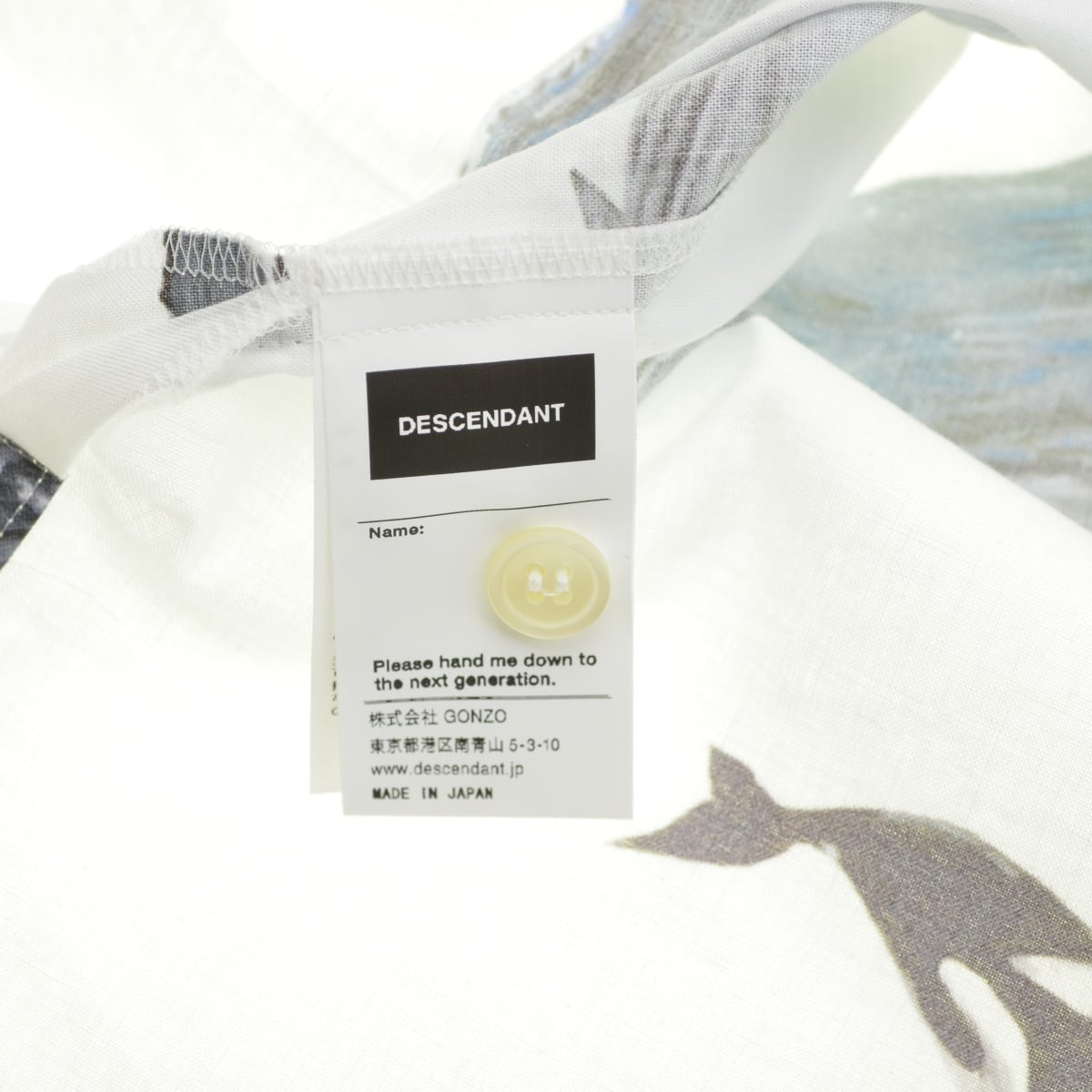 DESCENDANT / ディセンダント 25SS 251TQDS-SHM07 SEAFARERS TEXTILE