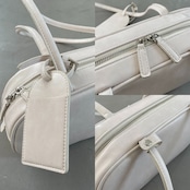 【受注予約:6月下旬入荷予定】long handle boston bag/ecru