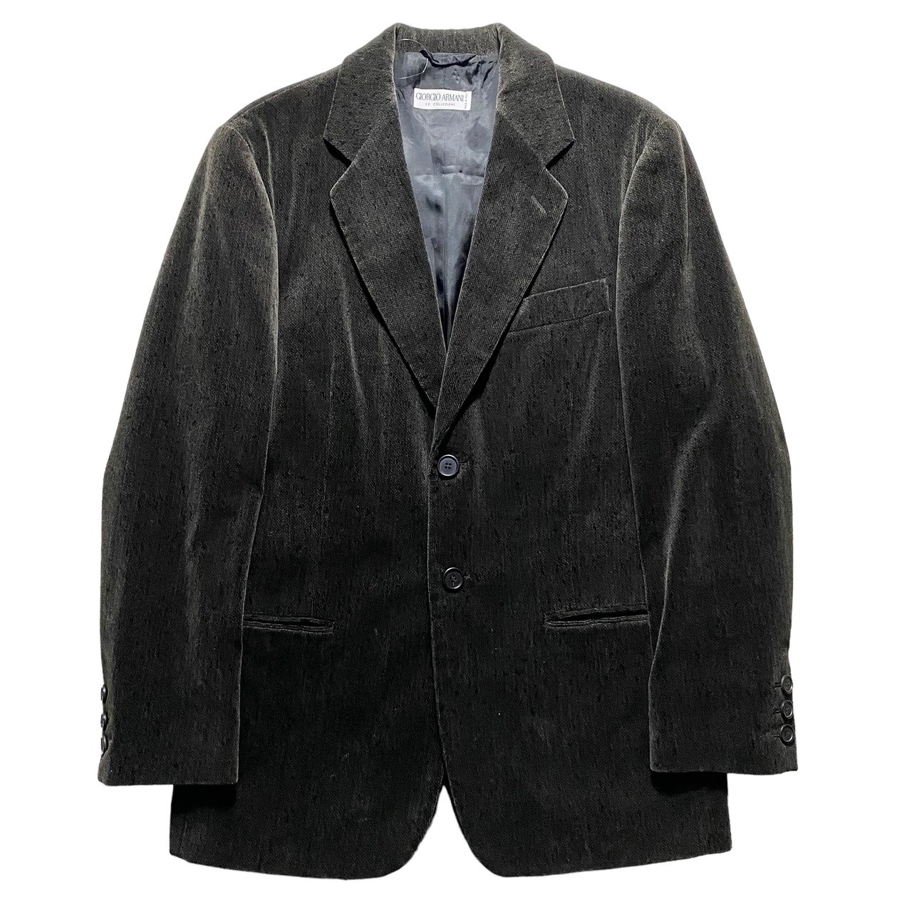 vintage GIORGIO ARMANI nep print velour tailored jacket