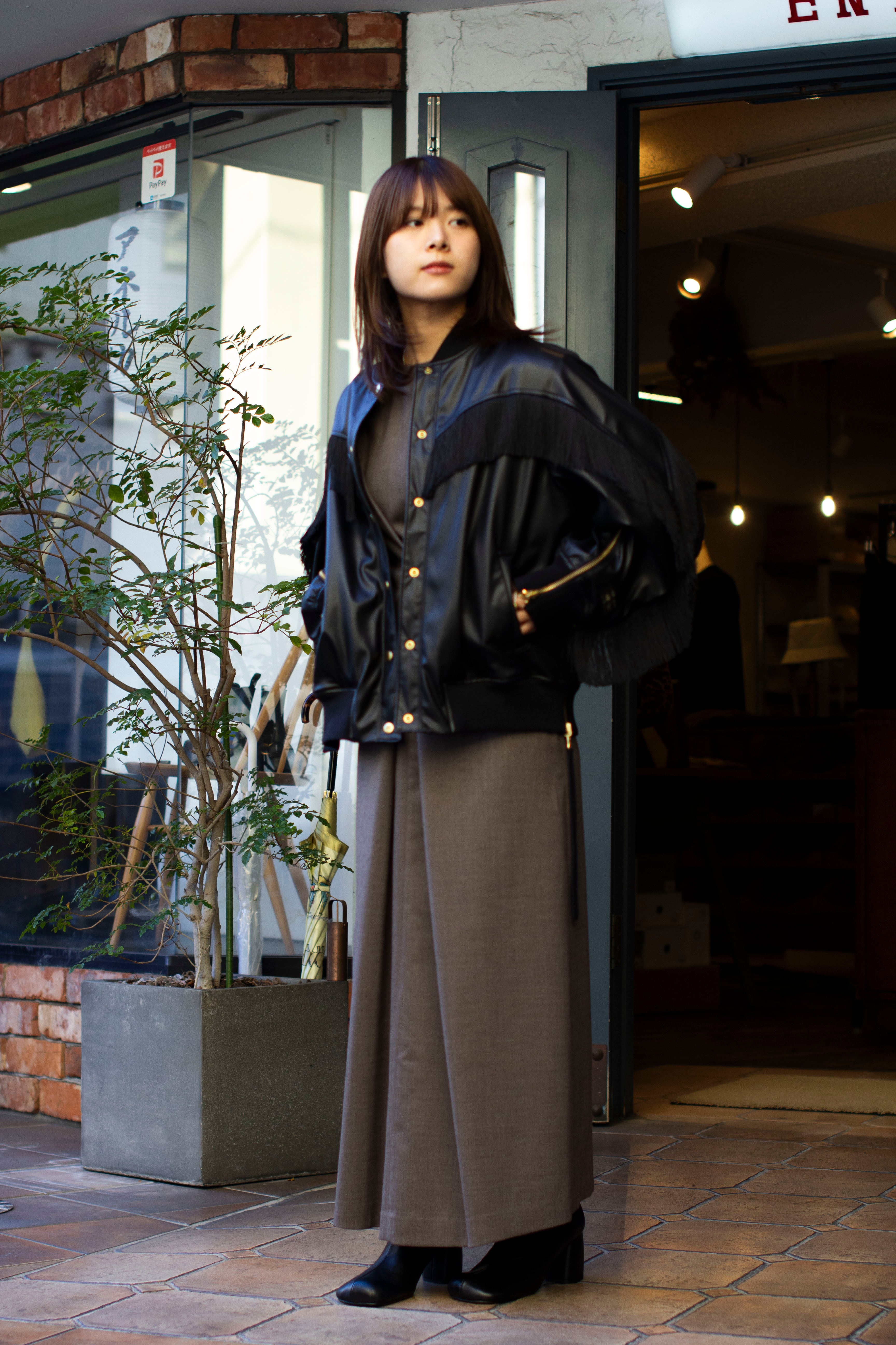 FUMIE=TANAKA フミエタナカ fringe BL F25A07（BLACK） | ANERCA & L.I.V