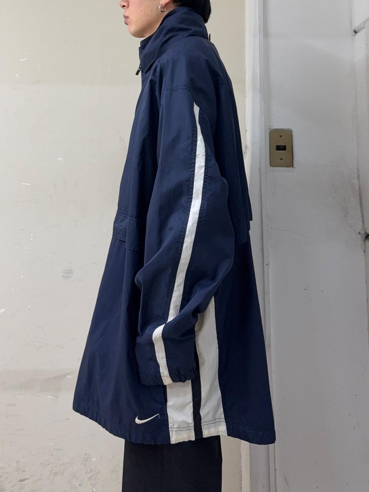 00's "NIKE" anorak nylon big jacket
