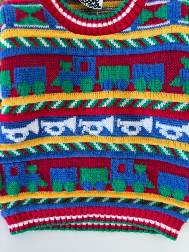 【2T相当・vintage】USA製 カラフルニット