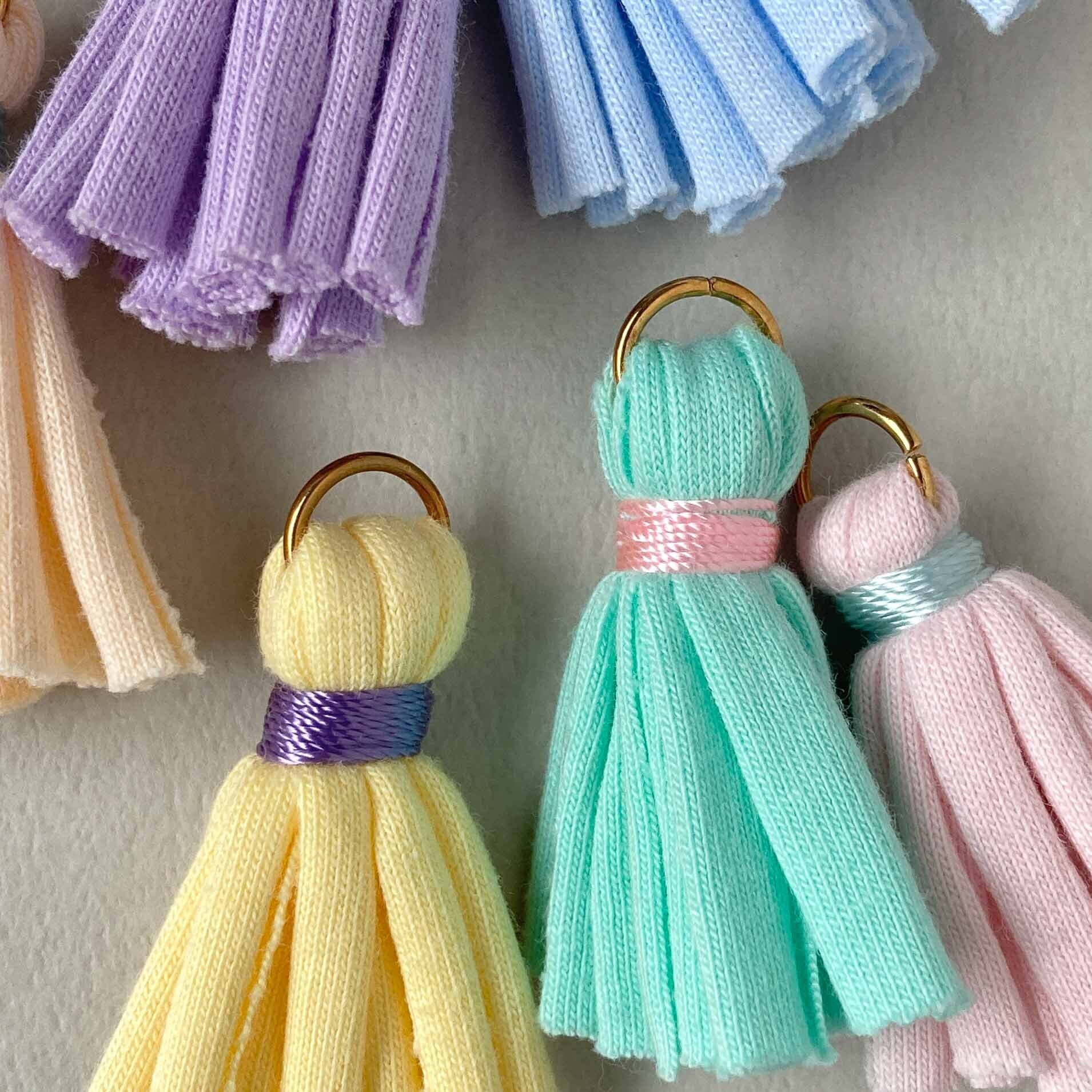 パステルカラーの布タッセル | Dua-アクセサリーパーツショップ