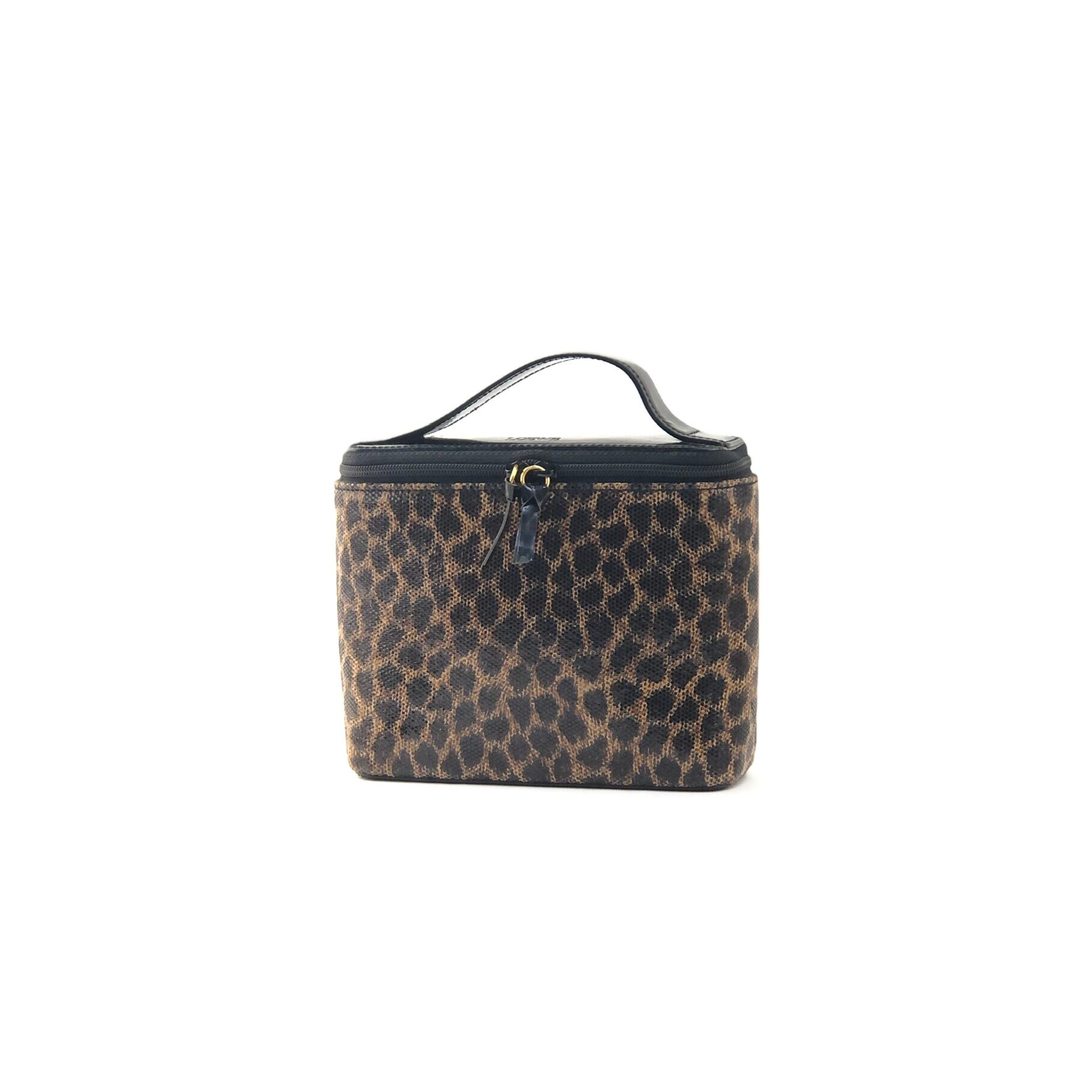 LOEWE ロエベ 進む レオパード ミニ/化粧ポーチ カバン バニティバッグ 