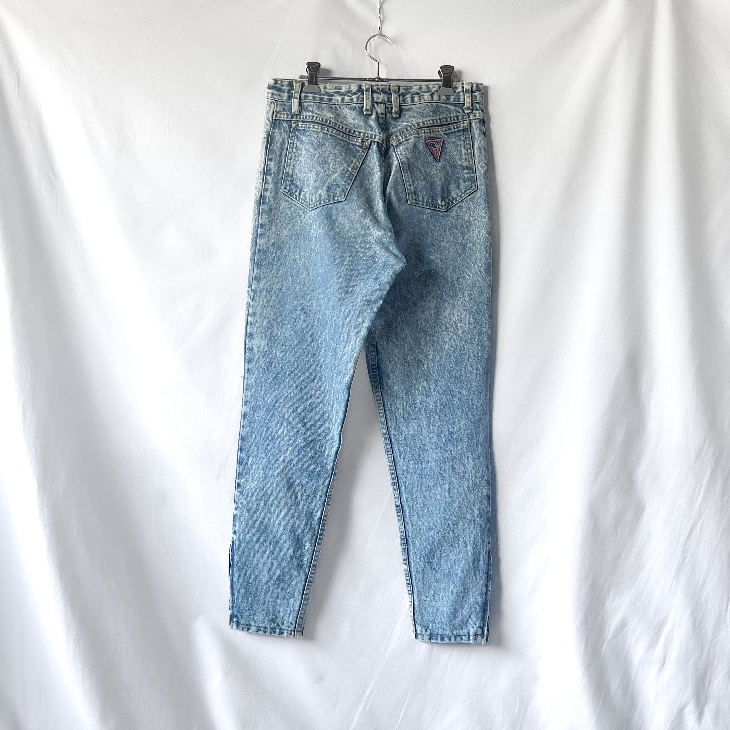 80s 〜 90s “GUESS?” chemical washed denim pants 90年代 ゲスパン