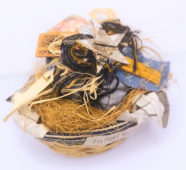 デニムパンプキン(M) かぼちゃ型のインテリア ［STW-144］