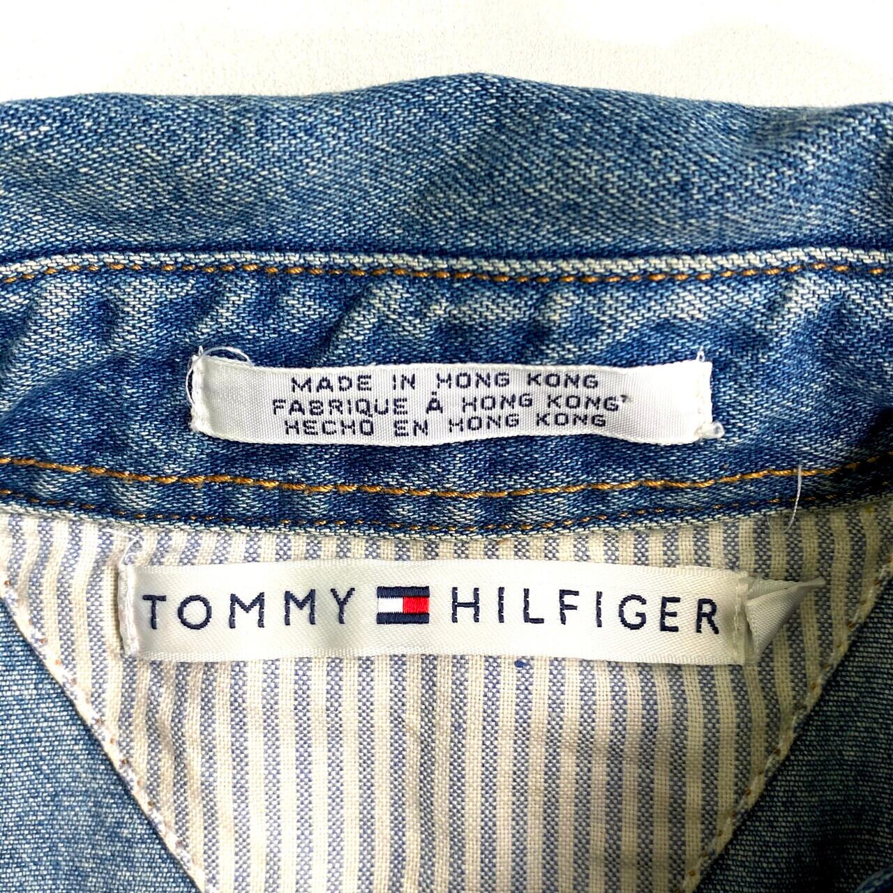 Tommy Hilfiger トミーヒルフィガー 半袖 デニム シャツワンピース レディースm 古着 ワンピース Sa Al2110 Cave 古着屋 公式 古着通販サイト