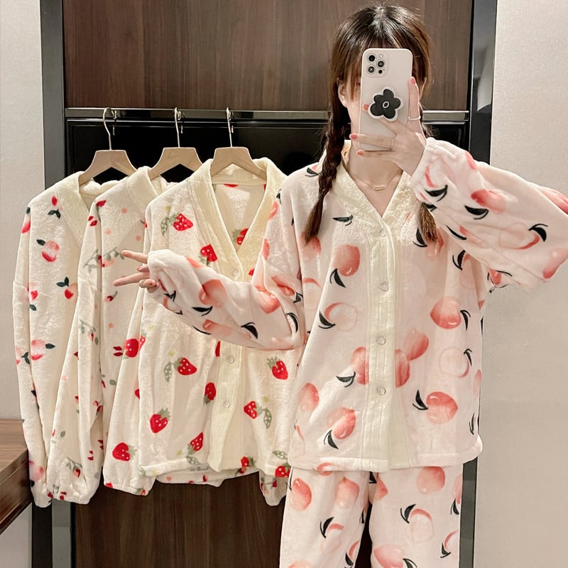 送料無料】 4種類 ルームウェア パジャマ 上下セット パンツ