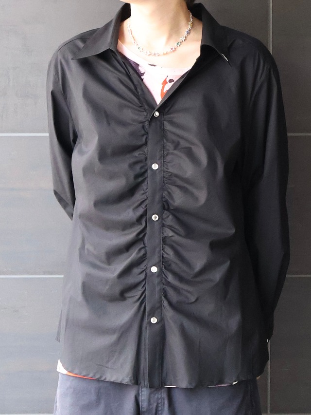 【valenza sports】gather design long sleeve shirt