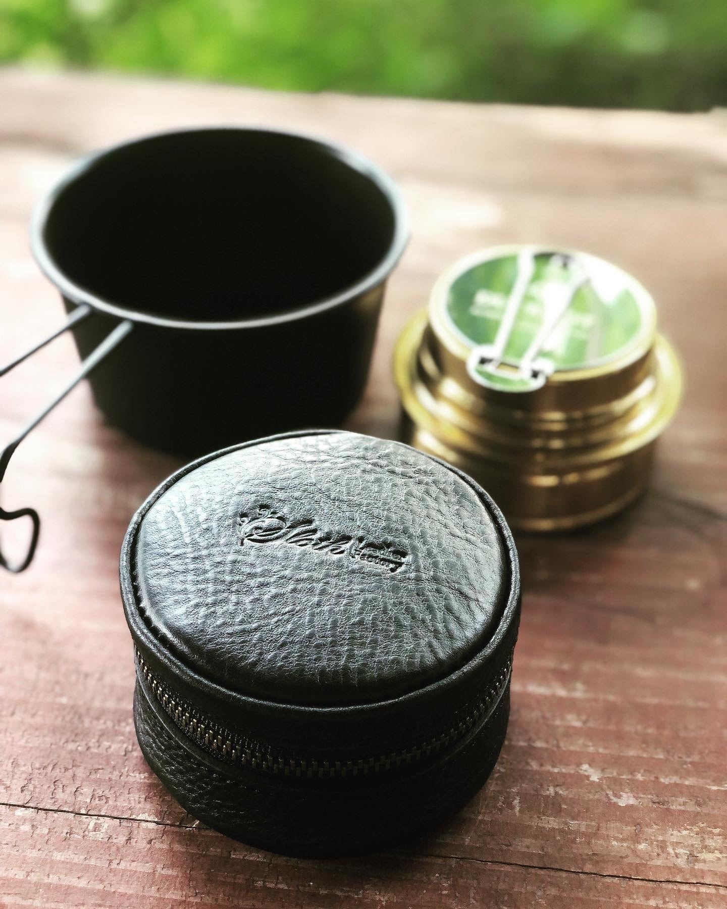 アルコールストーブ【レザーケース】　黒 アルコールストーブ レザーケース | SLOTH leather factory