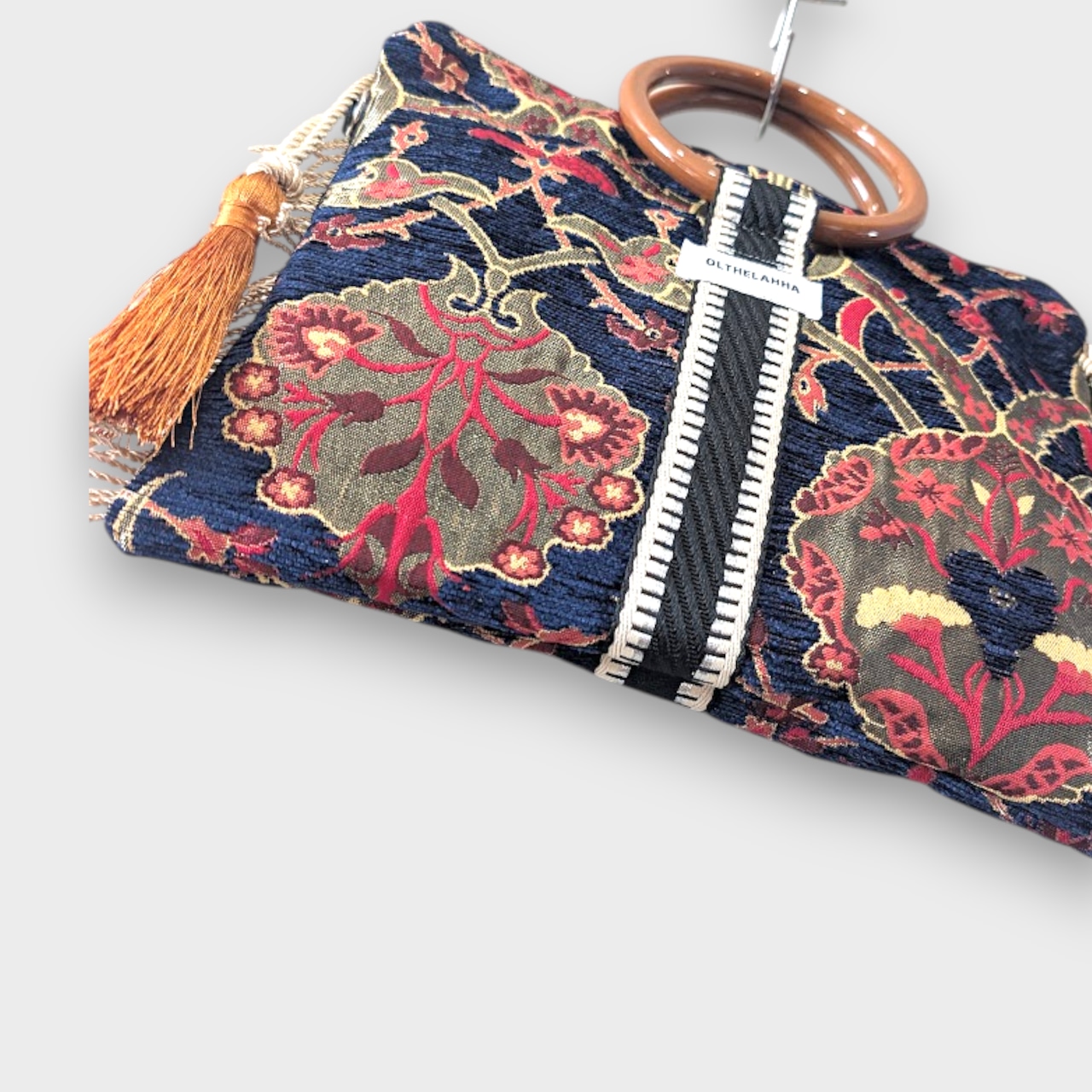 Botanical Navy Ring Bag - BlackLine×Copper