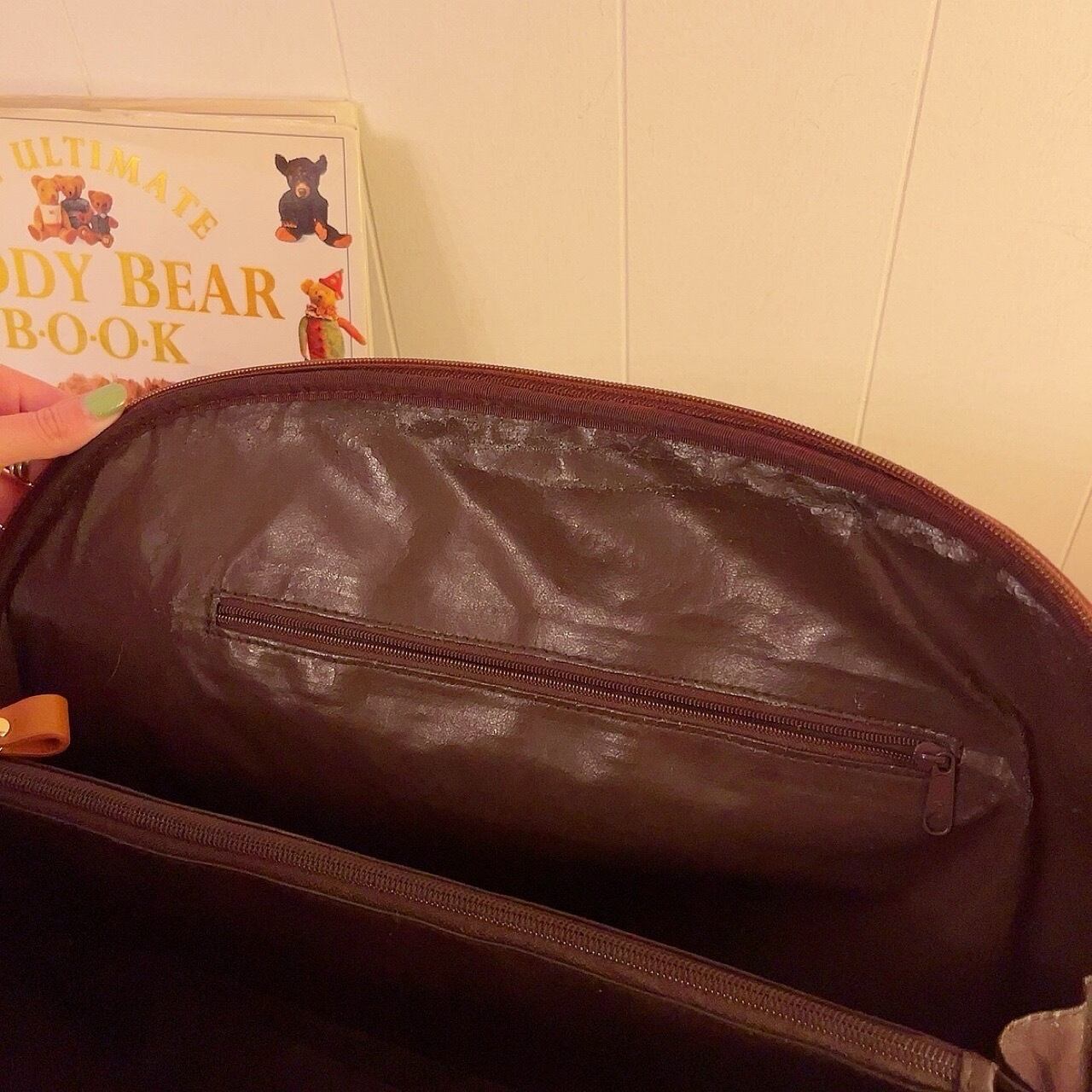 dark red paisley boston bag