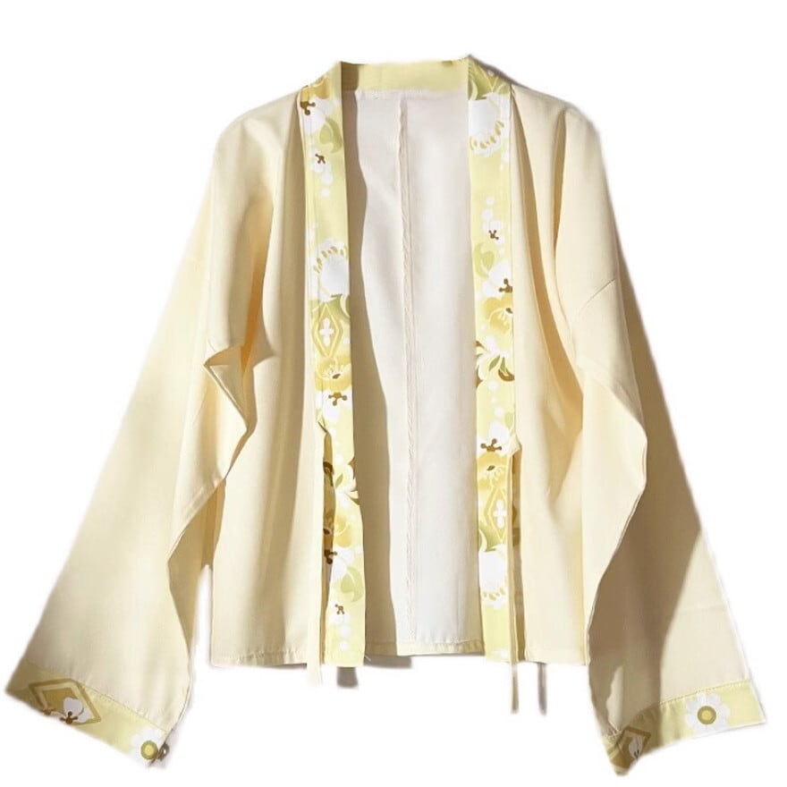 サブカル 服 地雷系 通販 チャイナ服ブランド SUPER STYLE 夏服 羽織り 花柄 プリント シフォン 漢服 個性的 チャイナ服