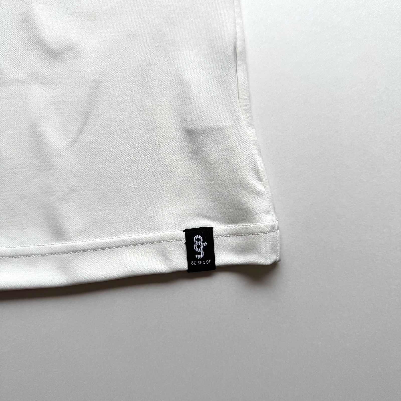WOMEN'S】 LOGO PRINT MOCK NECK SHIRT -OFF WHITE / BLACK- | 8G