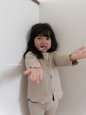 韓国子供服 / mimimarket / 26Autumn / リズリブカーディガン / 秋服 *S~L *