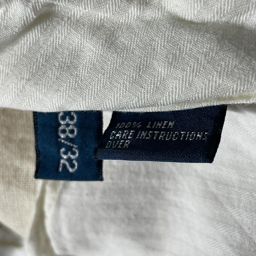 00s Ralph Lauren Linen 38×32 easy pants 詳細写真4