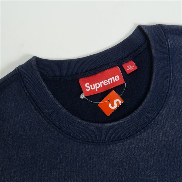 supreme box スウェット クルーネック Lサイズ ネイビー Logo