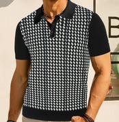 【BB88】Check Knit Polo