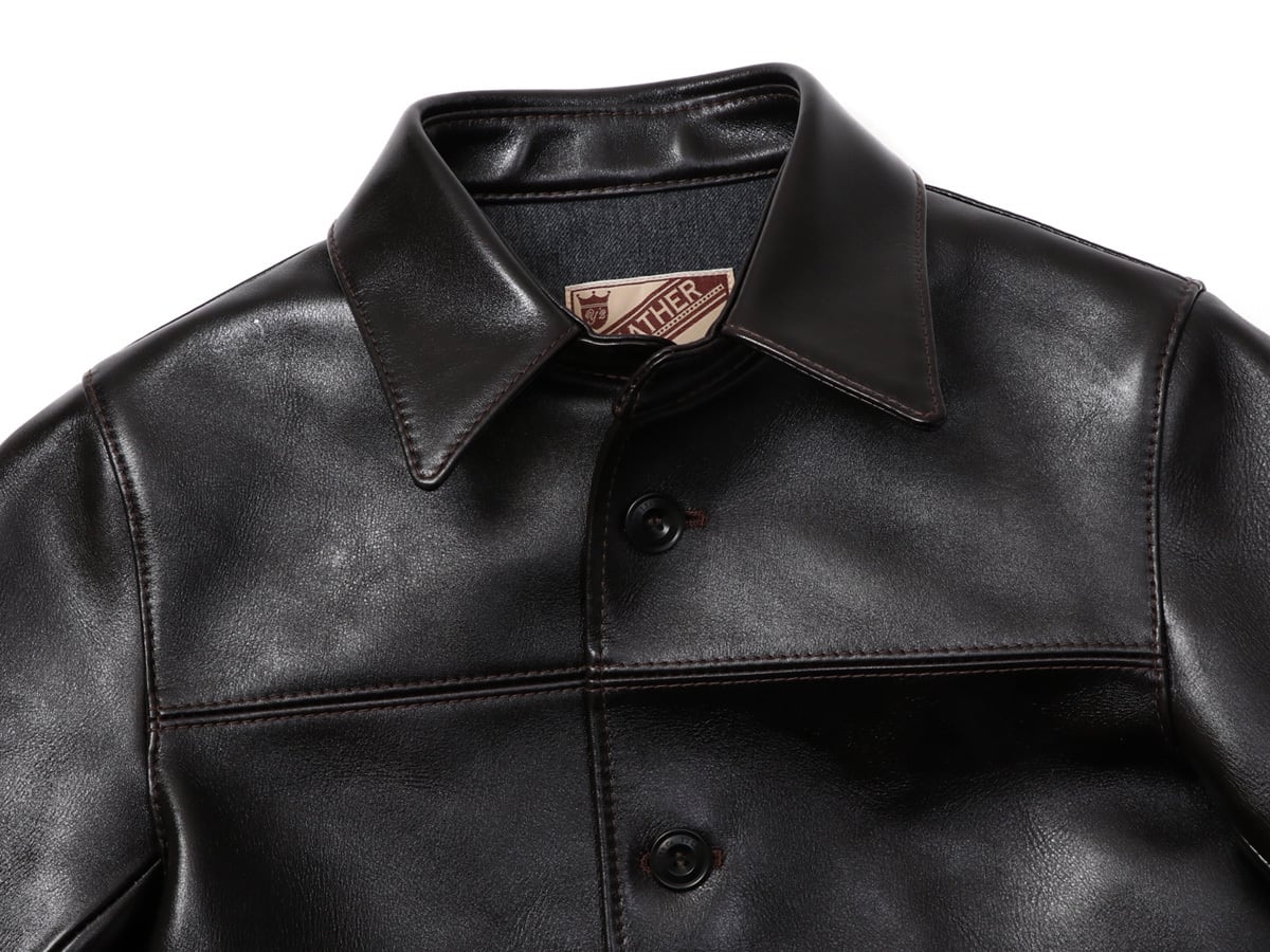 Y'2 LEATHER ワイツーレザー ANILINE STEER ROUNDED HEM CAR COAT