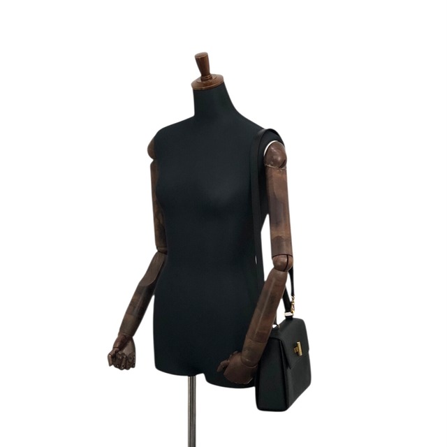 CELINE セリーヌ ハンドバッグ ブラック ターンロック ロゴ レザー 2way vintage ヴィンテージ オールド 2jnyiv