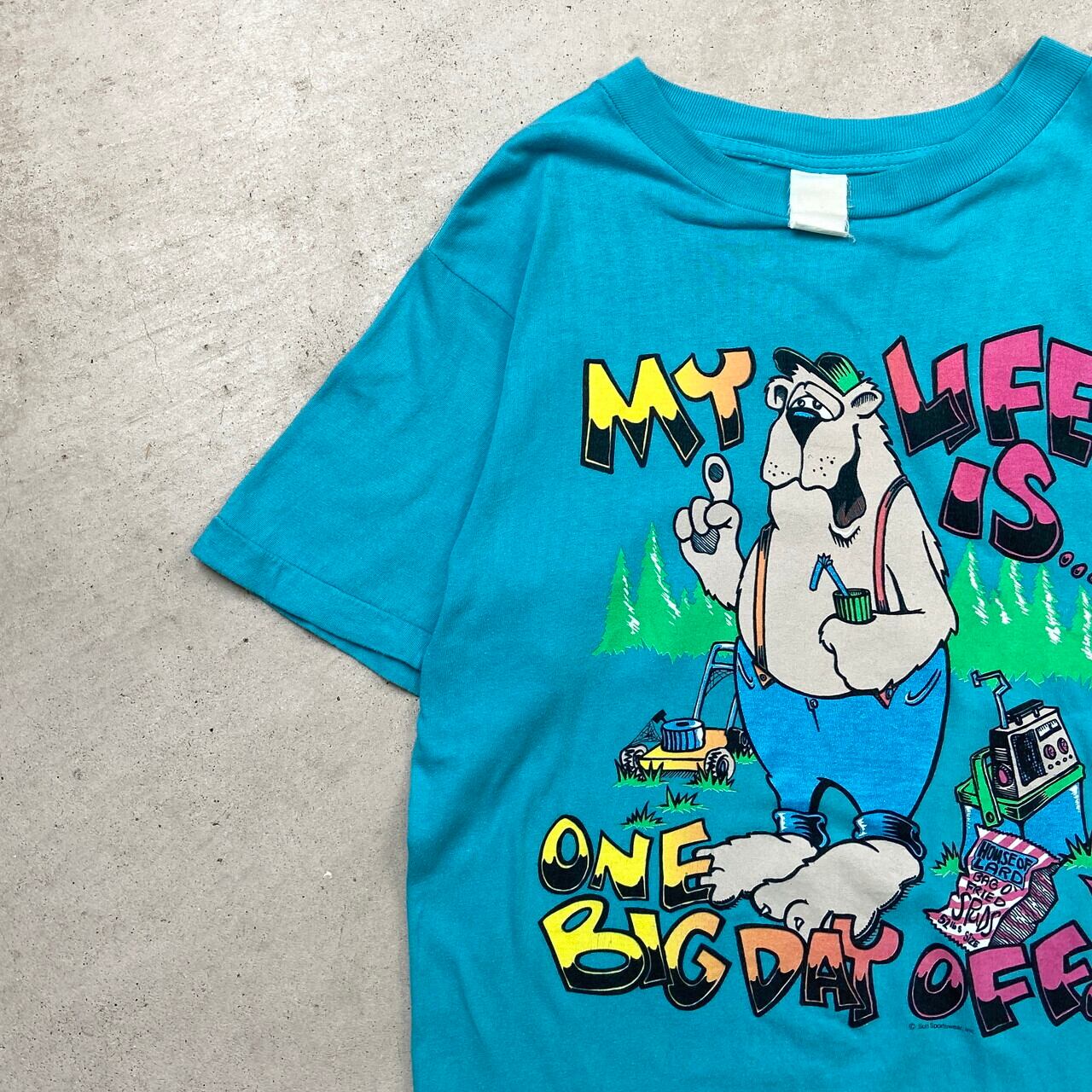 90年代 Sun Sportswear キャラクタープリントTシャツ メンズXL相当