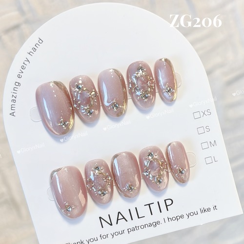 ZG206  ネイルチップ　サイズXS/S/M/L