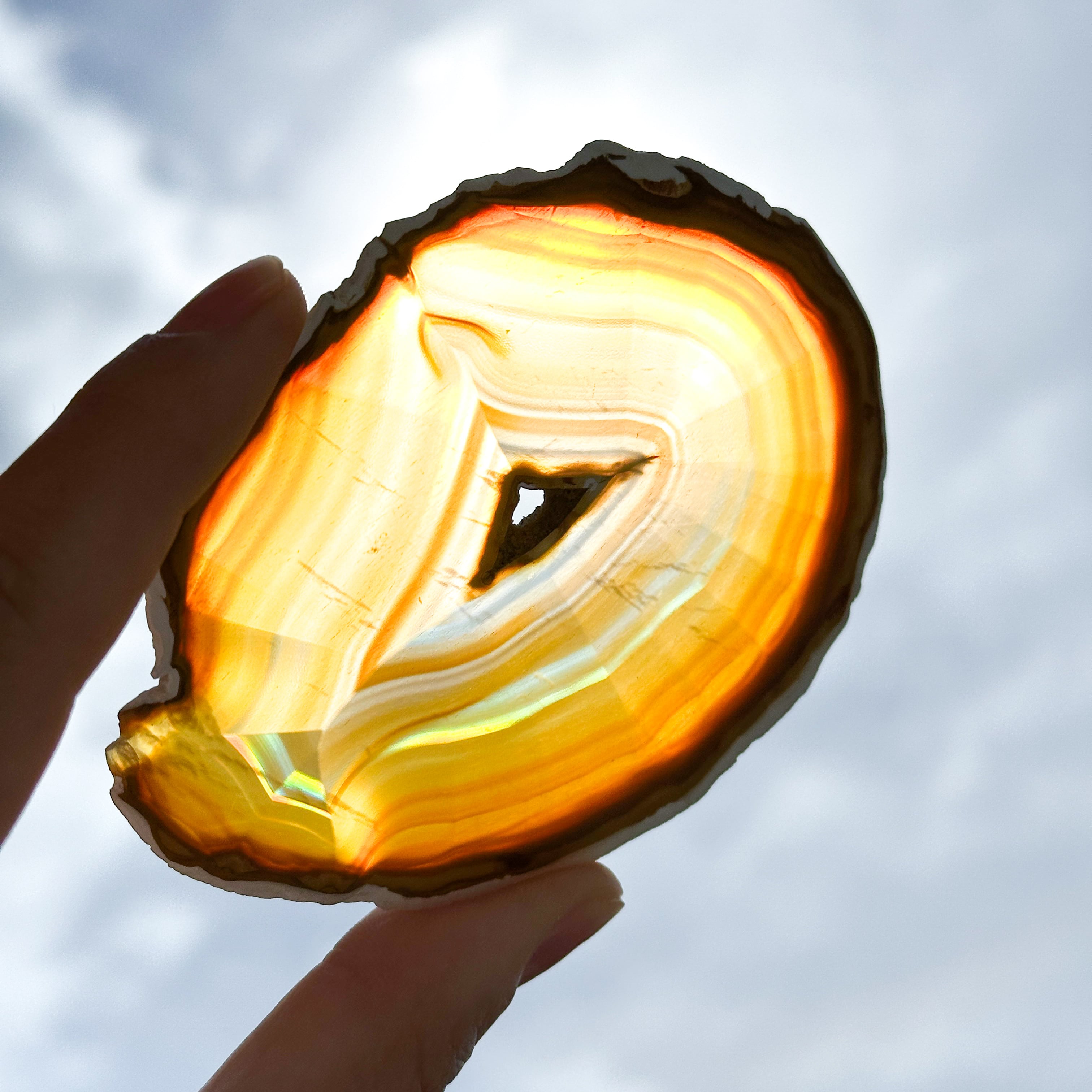 イリスアゲート 原石 スライスアゲート 天然石 パワーストーン イリスアゲート 41◇ Iris agate ◇ 天然石・鉱物・パワーストーン