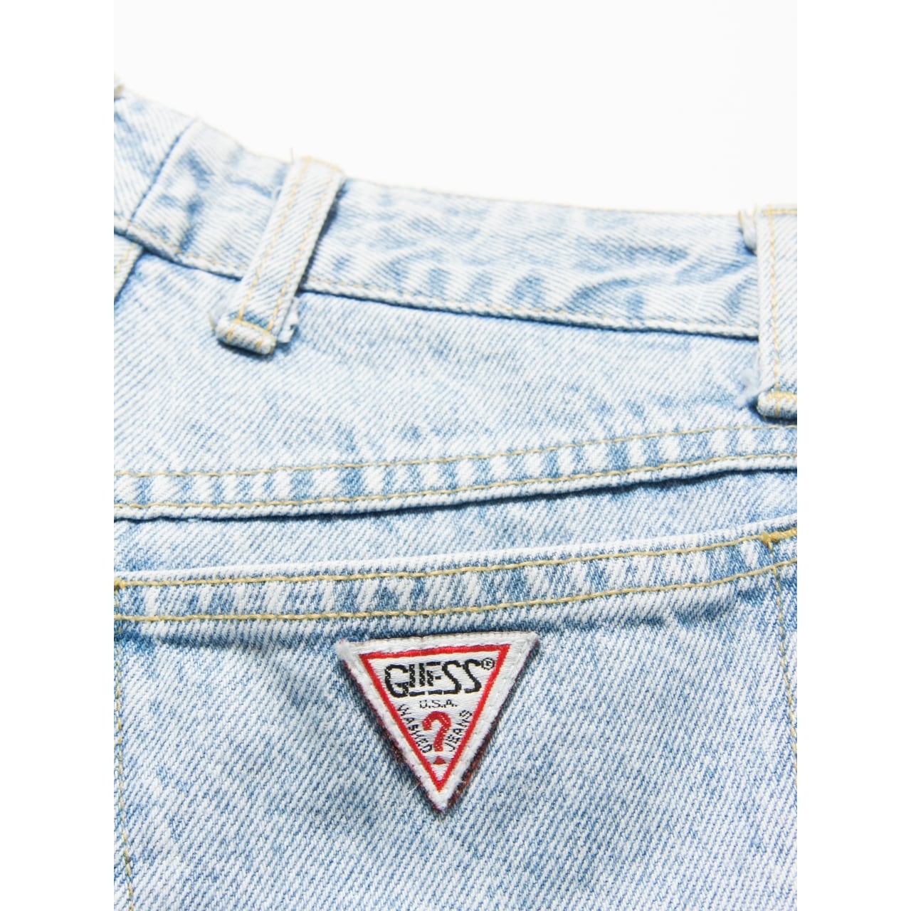 GUESS JEANS】Made in U.S.A. ice wash denim W29（ゲス ジーンズ）2d MASCOT/E