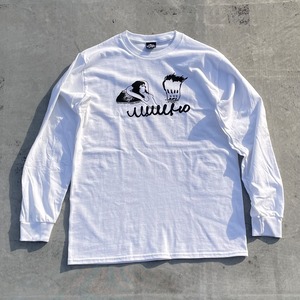 MANWHO / "混浴"  / L/S TEE / ホワイト/ M:size