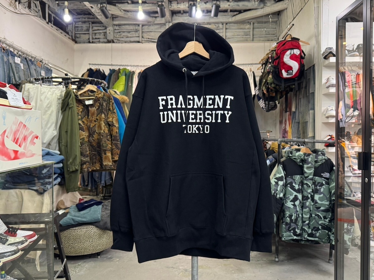 FRAGMENT UNIVERSITY SWEAT HOODIE BLACK XL 73953 | BRAND BUYERS OSAKA